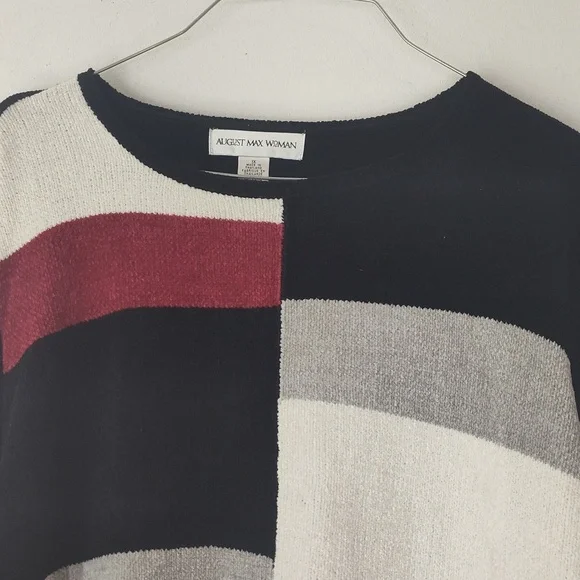New August Max Woman Sweater Long Sleeve Multicolor Size 1X - Picture 4 of 9